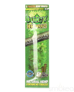 Juicy Natural Hemp Flavored Blunt Wraps (2-Pack) Natural