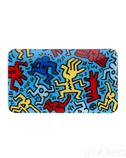 K. Haring Rolling Tray Blue
