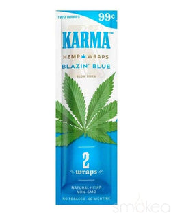 Karma Hemp Blunt Wraps (2-Pack) Blazin' Blue