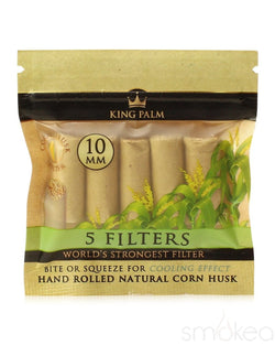 King Palm 10mm Natural Corn Husk Filters (5-Pack) - SMOKEA®
