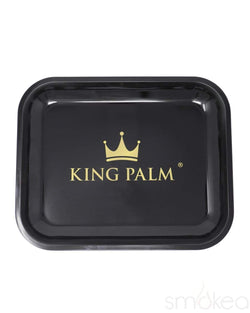 King Palm Black Rolling Tray - SMOKEA®