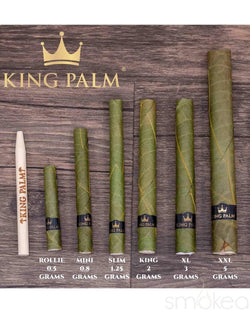 King Palm XXL Natural Pre-Rolled Cones w/ Boveda Pack (5-Pack) - SMOKEA®