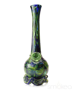 Noble Glass Small Standard Soft Glass Bong Green/Blue