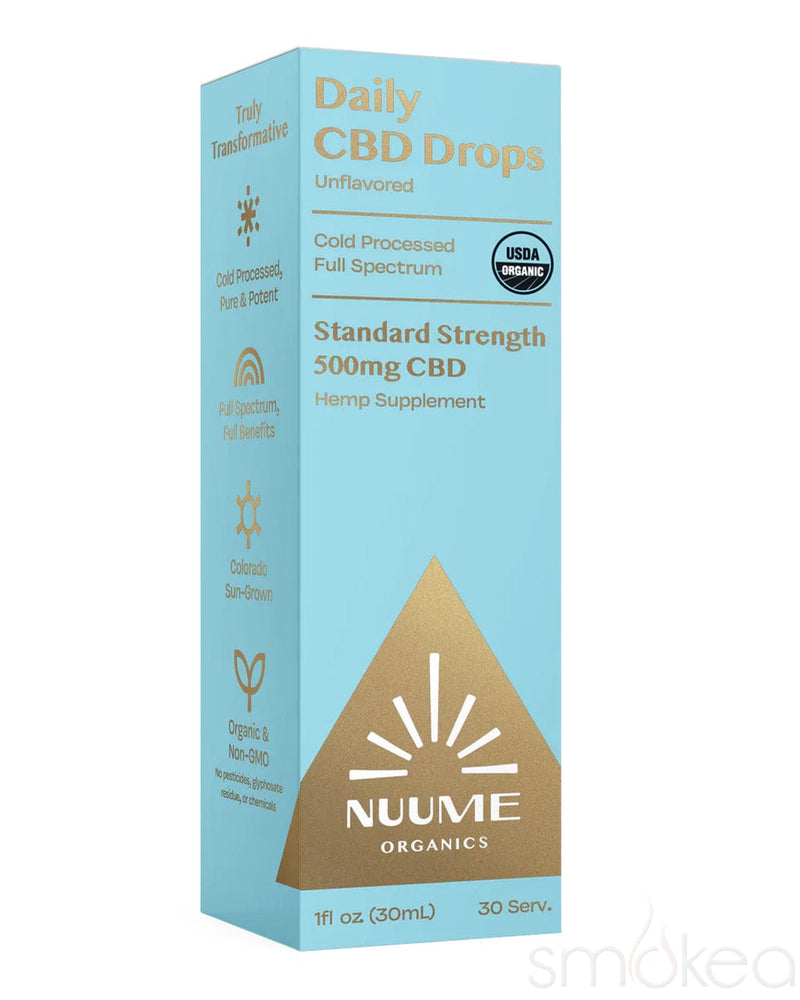 NuMee 500mg Standard Strength Unflavored CBD Drops