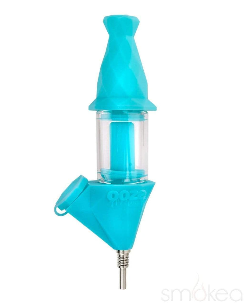 Ooze Bectar Silicone Water Pipe & Nectar Collector Aqua Teal