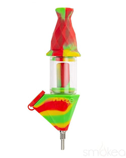 Ooze Bectar Silicone Water Pipe & Nectar Collector Rasta