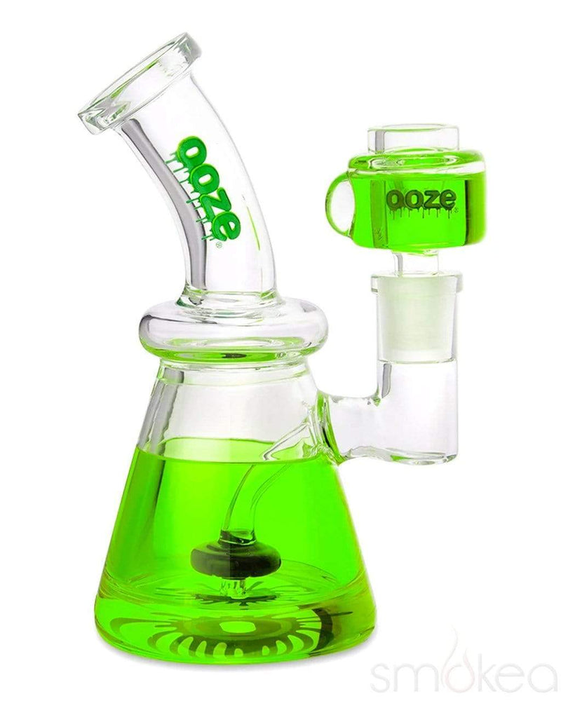 Ooze Glyco Glycerin Chilled Glass Bong Slime Green