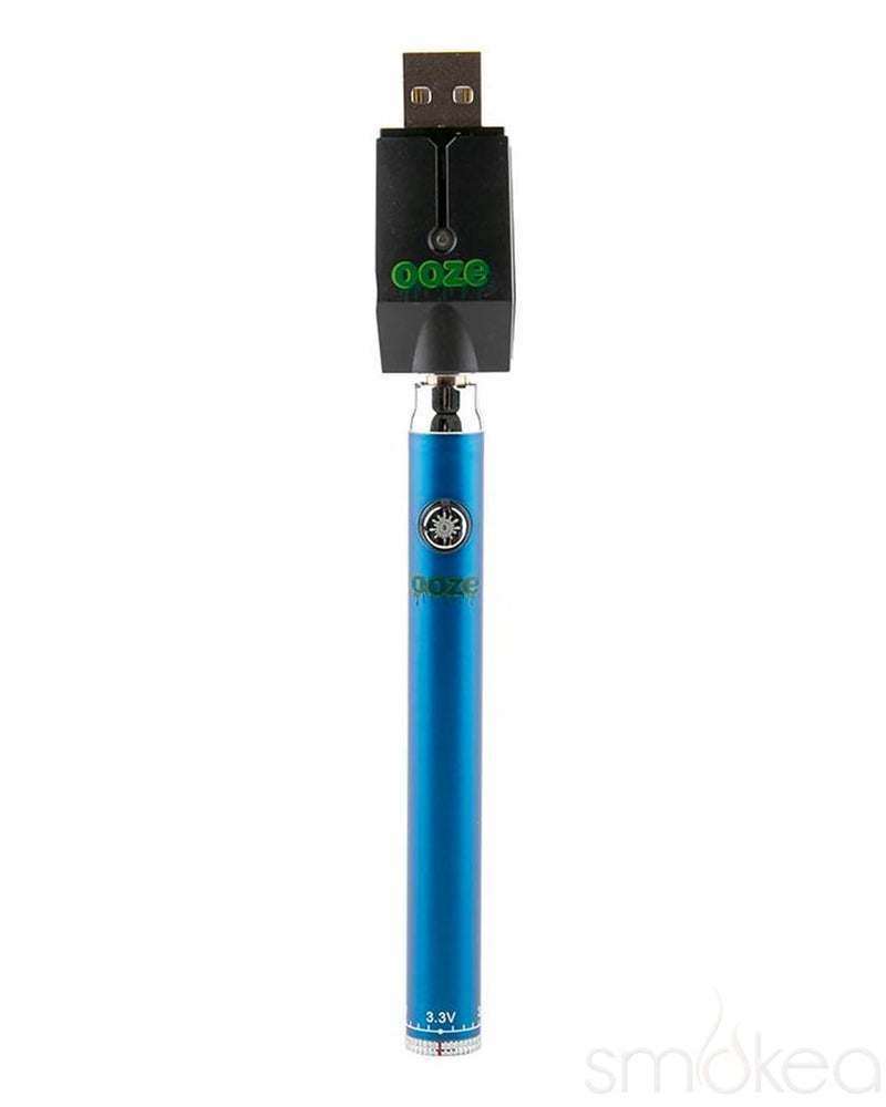 Ooze Slim Twist Variable Voltage Vape Pen Battery Blue