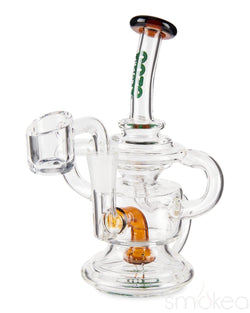 Ooze Undertow Mini Recycler Dab Rig Sea Sand Amber