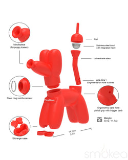 Piecemaker K9 Silicone Balloon Dog Water Pipe