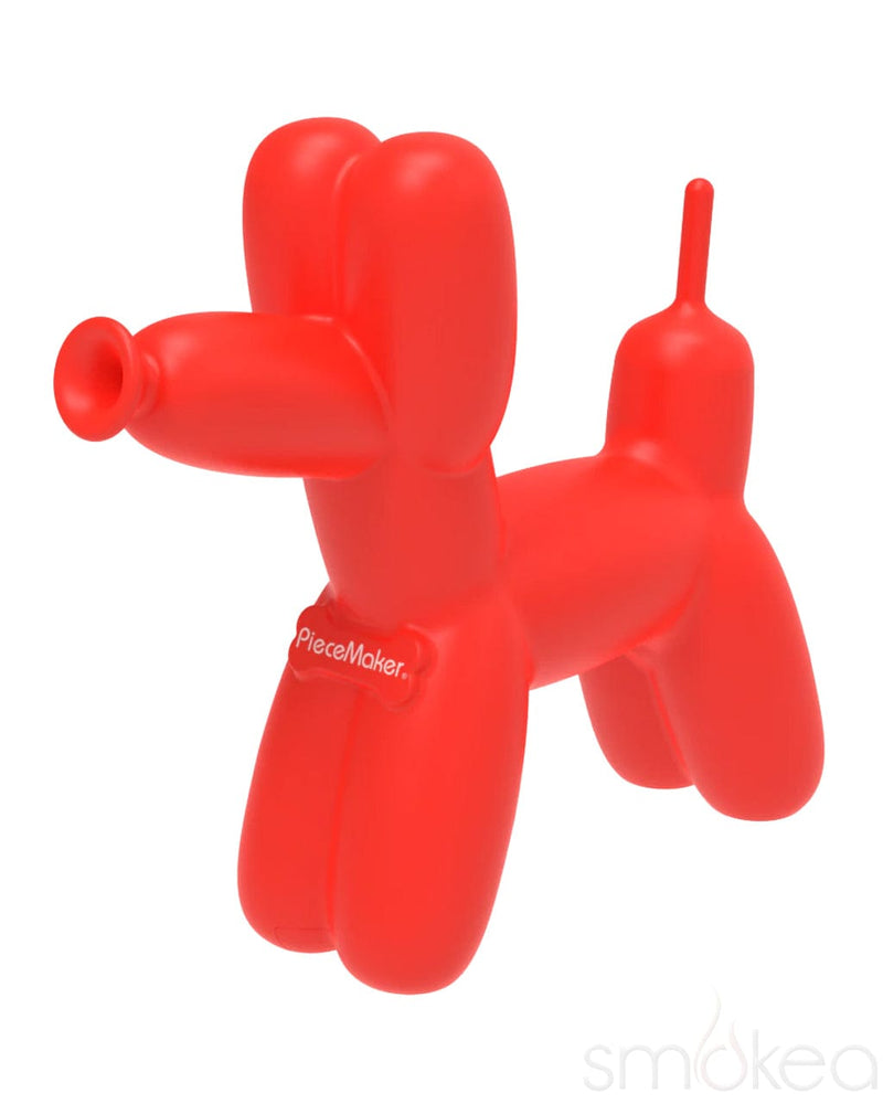 Piecemaker K9 Silicone Balloon Dog Water Pipe Red