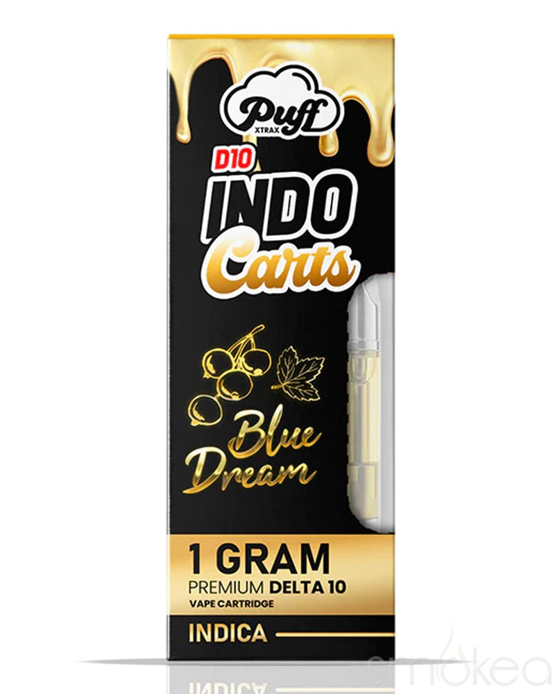 Puff Xtrax 1g Delta 10 Indo Carts Vape Cartridge - Blue Dream