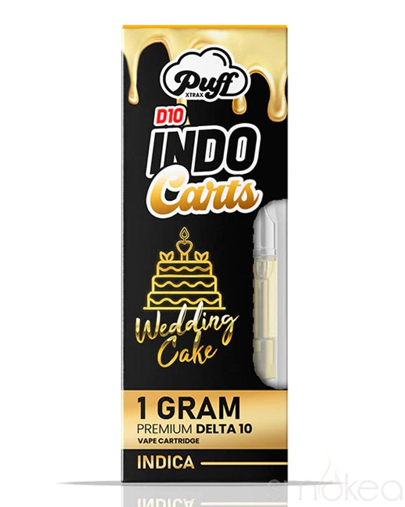 Puff Xtrax 1g Delta 10 Indo Carts Vape Cartridge - Wedding Cake