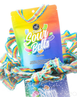 Puff Xtrax 250mg Delta 8 Sour Belts - Rainbow (10-Pack)