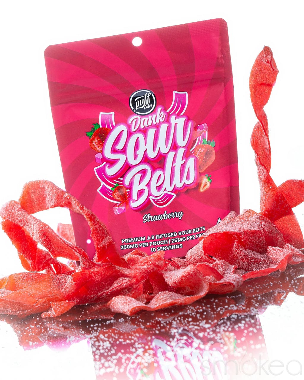 Puff Xtrax 250mg Delta 8 Sour Belts - Strawberry (10-Pack) Puff Xtrax 250mg Delta 8 Sour Belts - Strawberry (10-Pack)