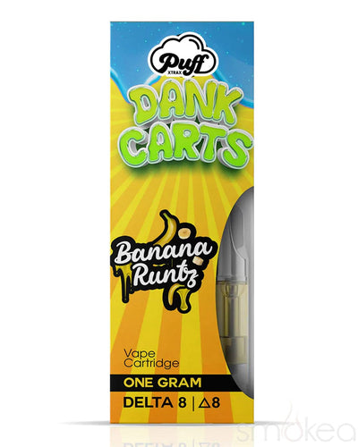 Puff Xtrax Delta 8 Dank Carts Vape Cartridge - Banana Runtz