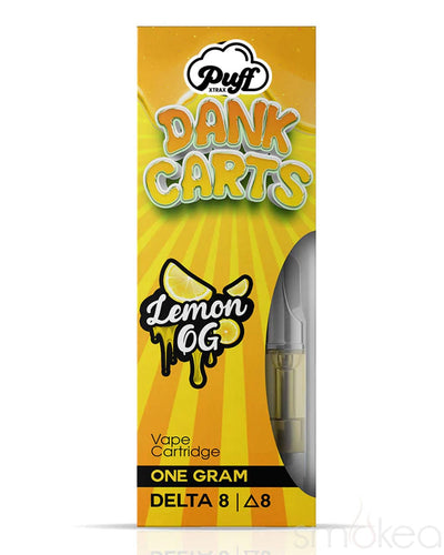 Puff Xtrax Delta 8 Dank Carts Vape Cartridge - Lemon OG