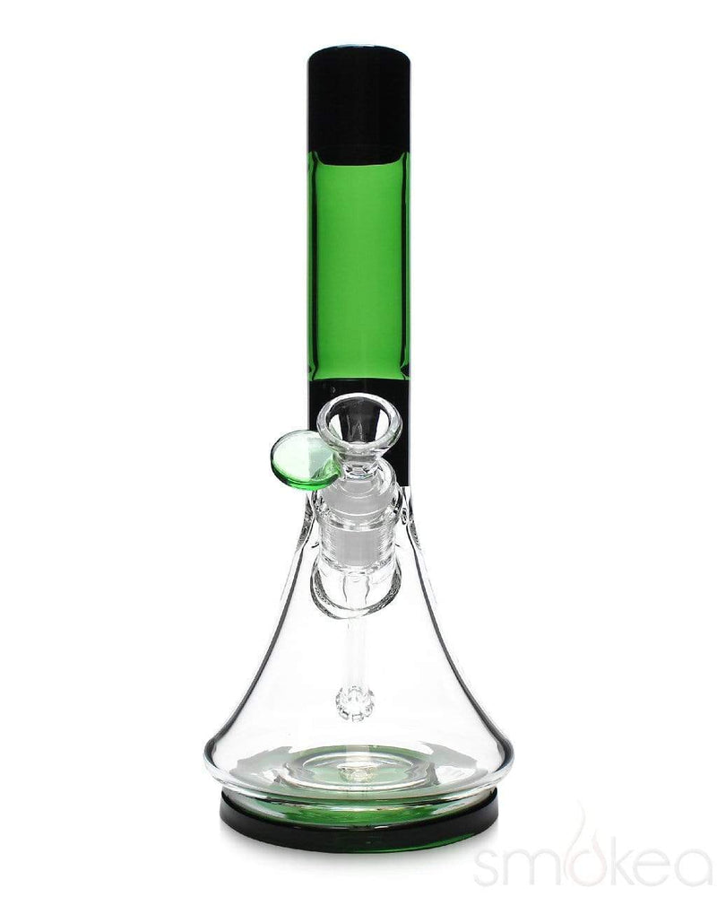 Pulsar 10.5" High Class Beaker Bong Transparent Green