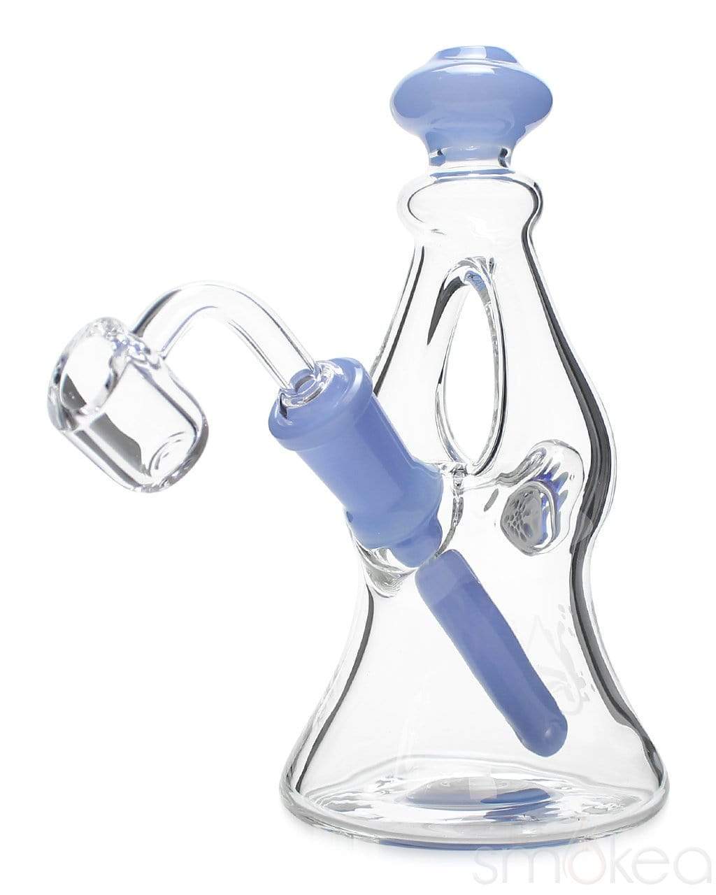 Pulsar 6.5" Dual Airflow Candy Rig Opaque Blue