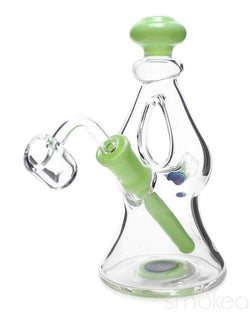 Pulsar 6.5" Dual Airflow Candy Rig Opaque Green
