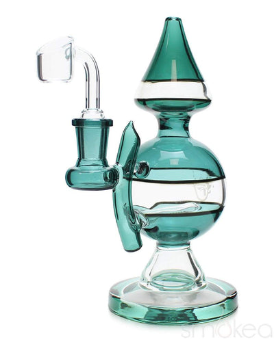 Pulsar 7" Deco Ball Dab Rig Lake Green