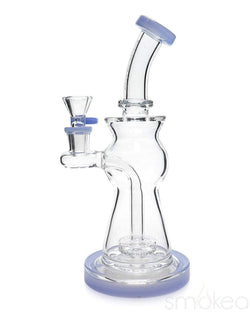 Silicone & Glass Dab Rig Bubbler with Disc Perc