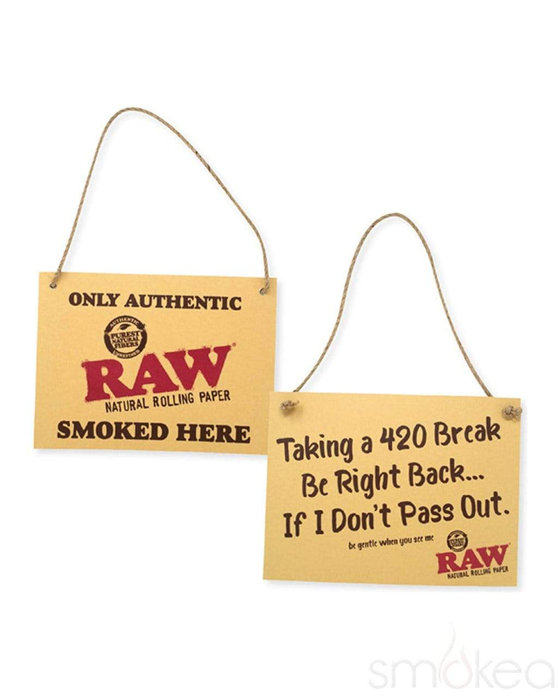 Raw "420 Break" Cardboard Sign - SMOKEA®