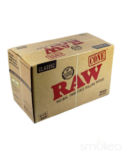 Raw Classic 1 1/4 Pre-Rolled Cones (1000-Pack)