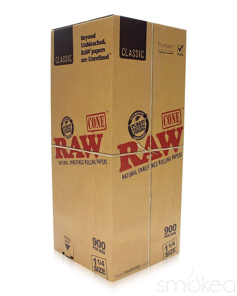 Raw Classic 1 1/4 Pre-Rolled Cones (900-Pack) - SMOKEA®