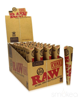 Raw Classic King Size Pre-Rolled Cones (3-Pack) - SMOKEA®