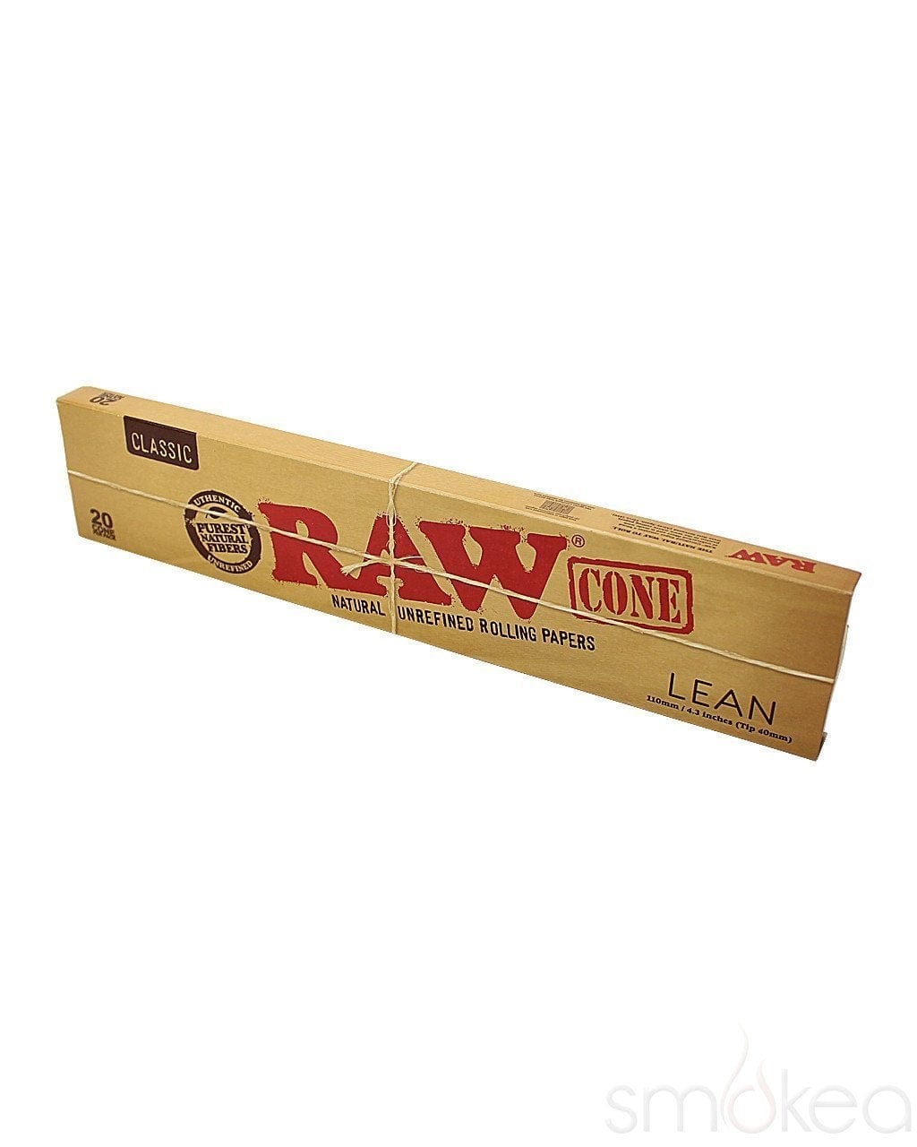 Raw Classic Pre-Rolled Lean Cones (20-Pack) - SMOKEA®