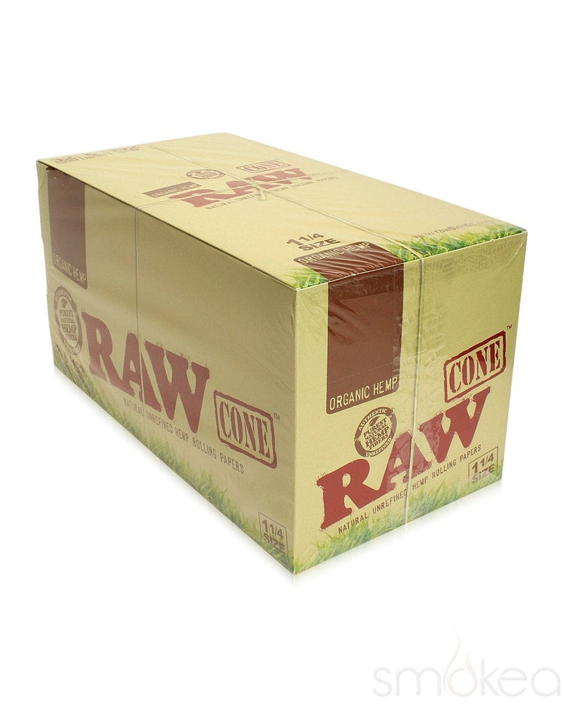 Raw Organic 1 1/4 Pre-Rolled Cones (6-Pack) - SMOKEA®