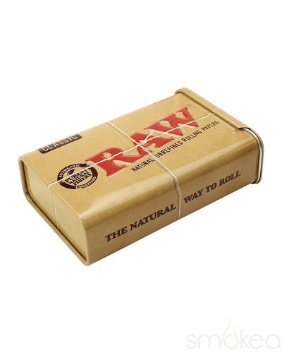 Raw Rectangle Slide Top Metal Tin