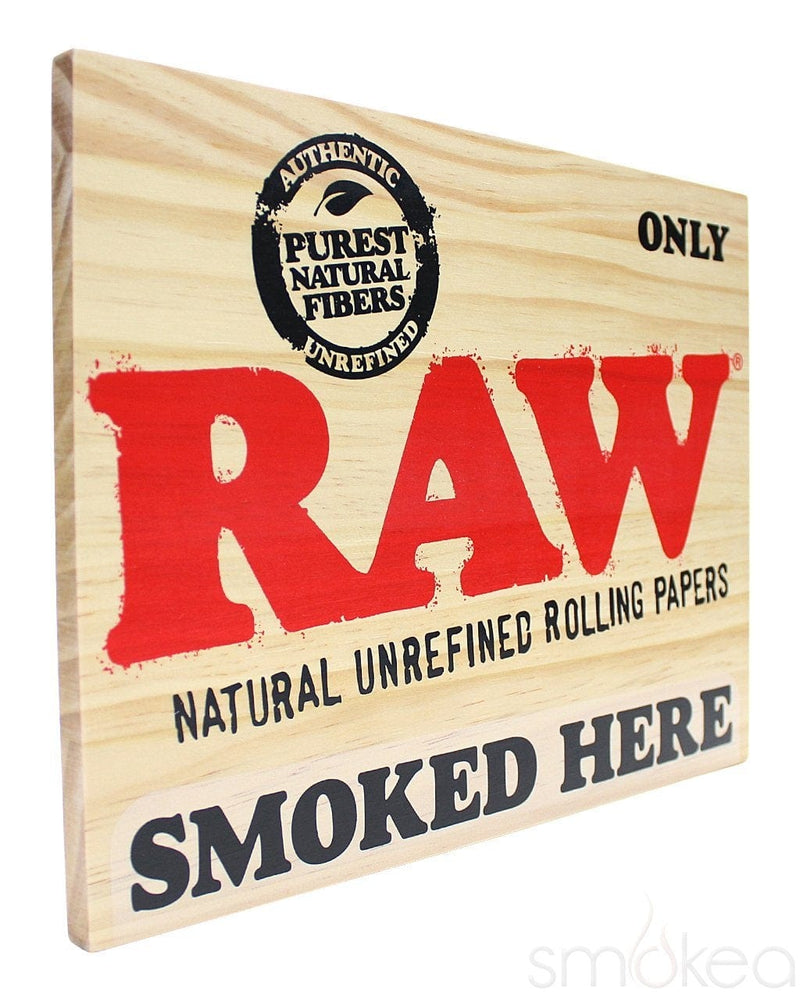 Raw "Smoked Here" Wood Sign - SMOKEA®