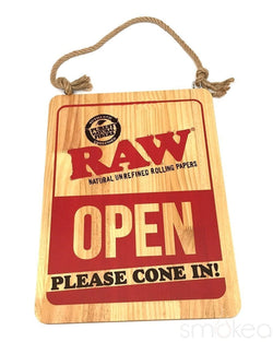 Raw Wood Open/Closed Sign - SMOKEA®