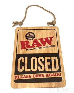Raw Wood Open/Closed Sign - SMOKEA®