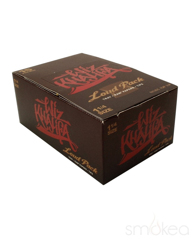 Raw x Wiz Khalifa 1 1/4 Loud Pack Rolling Papers w/ Tips - SMOKEA®