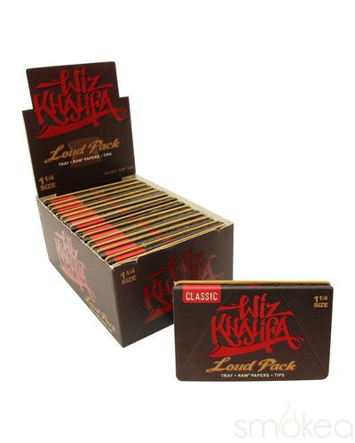 Raw x Wiz Khalifa 1 1/4 Loud Pack Rolling Papers w/ Tips - SMOKEA®