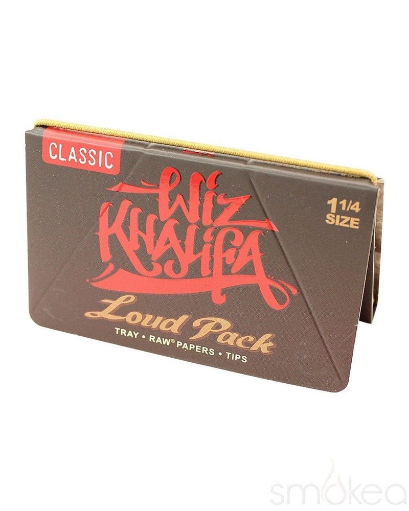 Raw x Wiz Khalifa 1 1/4 Loud Pack Rolling Papers w/ Tips - SMOKEA®