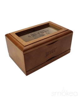RYOT 3x5 Walnut Glass Top Box - SMOKEA®