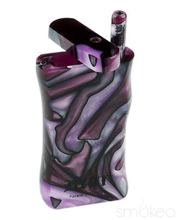 RYOT Large Acrylic Magnetic Taster Box Dugout w/ One Hitter Purple/White