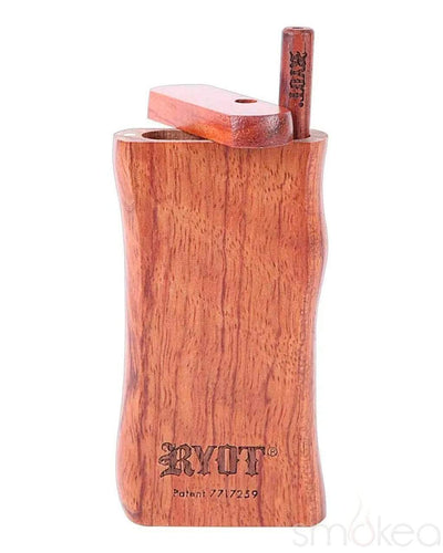 RYOT Large Wood Magnetic Taster Box Dugout w/ One Hitter Rosewood