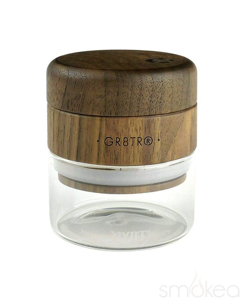 RYOT Wood GR8TR Jar Body Grinder Walnut / Clear