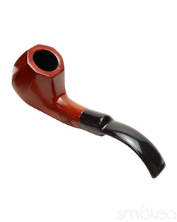 Shire Pipes Bent Octagon Brandy Cherry Wood Pipe