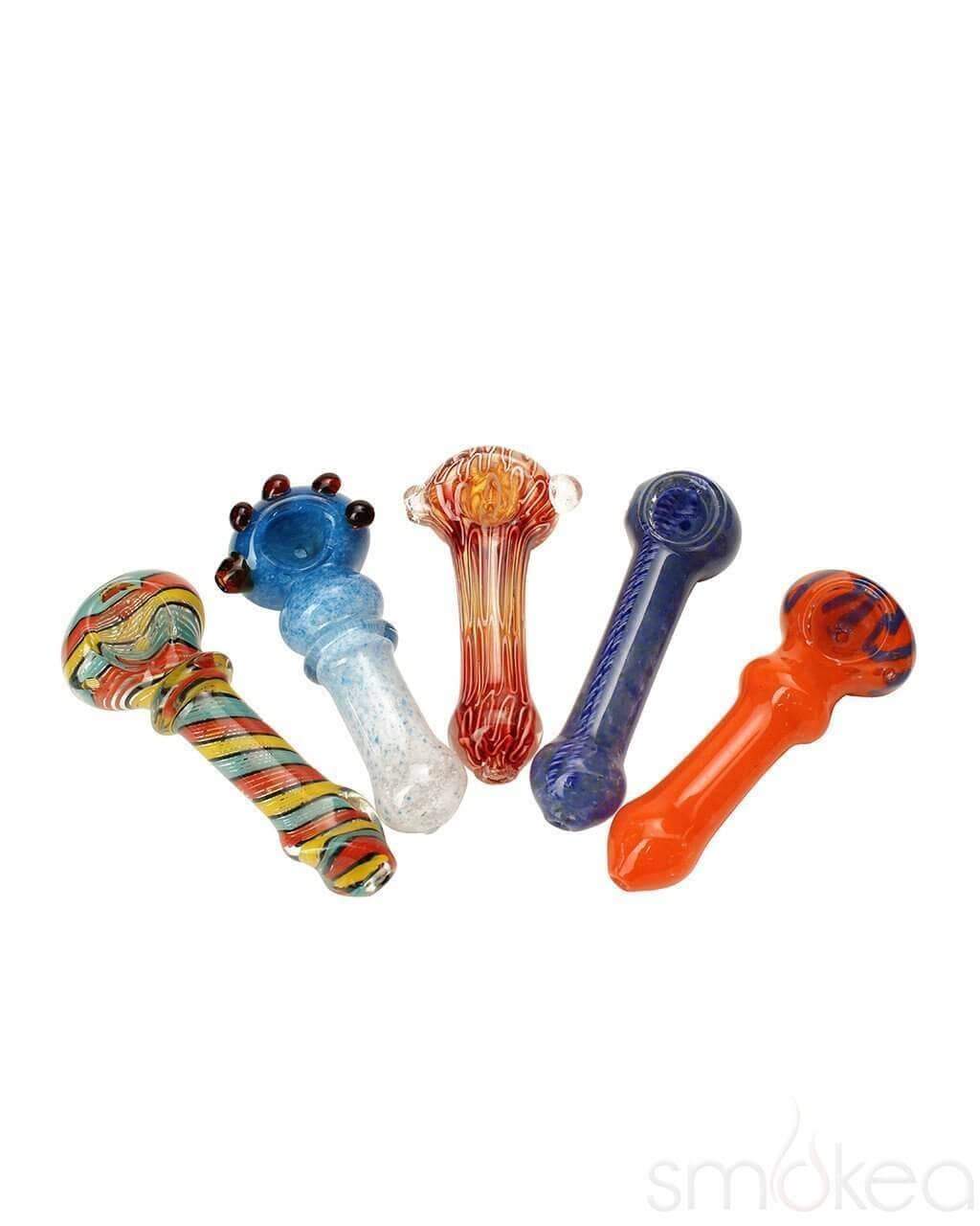 cheap glass tobacco pipes Amazon Night Pipe SMOKEA $10 Glass Hand Pipe