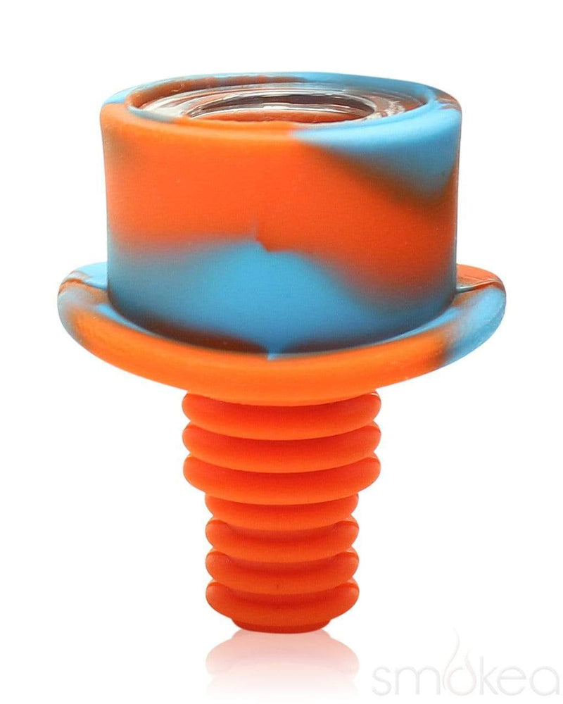 SMOKEA 14mm/18mm "Bolt" Silicone Bowl Orange/Blue