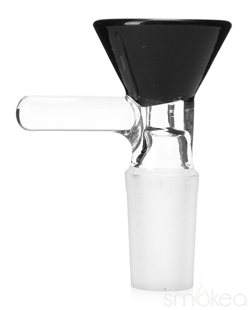SMOKEA 14mm Glass on Glass Funnel Bowl Black