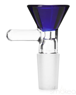 SMOKEA 14mm Glass on Glass Funnel Bowl Blue