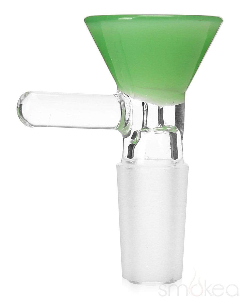 SMOKEA 14mm Glass on Glass Funnel Bowl Jade
