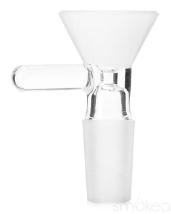SMOKEA 14mm Glass on Glass Funnel Bowl White